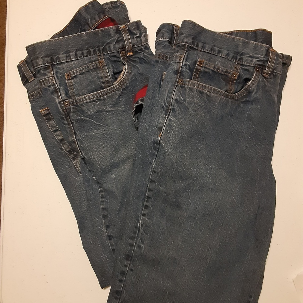 Adventuridge 2 Pairs of Flannel Lined Jeans